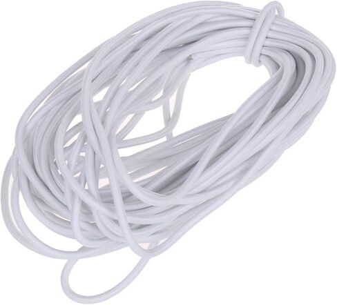 1/8-Inch (3mm) Black Heavy Stretch Round String Elastic Cord (Cut of 10 Yards) in Kuwait