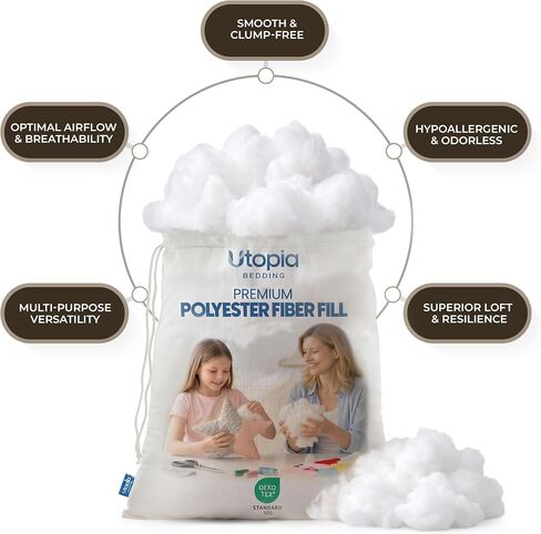 Utopia Bedding Original Polyfill Stuffing, Premium Fiber Fill, 2.5lbs/40oz in Saudi Arabia