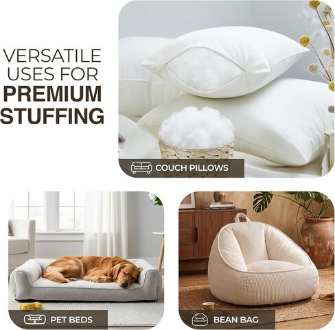 Utopia Bedding Original Polyfill Stuffing, Premium Fiber Fill, 2.5lbs/40oz in Saudi Arabia