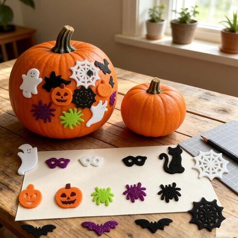 Halloween Foam Stickers Bulk Pumpkin Decorating Craft Set in Kuwait