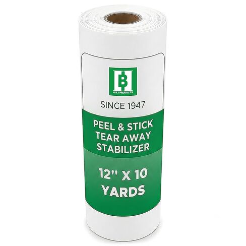 HBI Peel & Stick Tear Away Embroidery Stabilizer Roll, 12 in x 10 yd in Saudi Arabia
