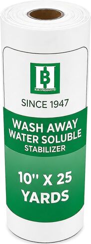 HBI Wash Away Water Soluble Embroidery Stabilizer Roll, 12 in x 25 yd in Kuwait