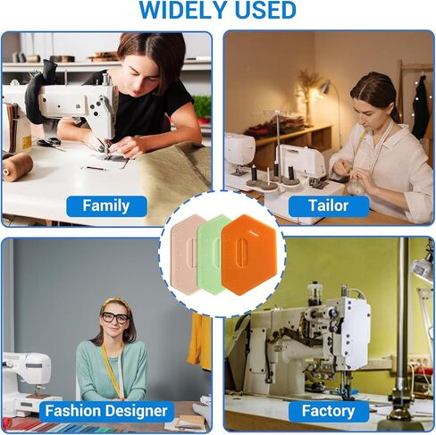 3Pcs Magnetic Seam Guide for Sewing Machine, Multifunctional Polygonal Hemmer Guide with Scale, Universal Sewing Accessories and Supplies (Polygonal Seam Guide) in Saudi Arabia