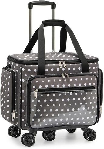 Amythe Rolling Sewing Machine Bag with Wheels, 5-Wheel Carrying Case in Saudi Arabia