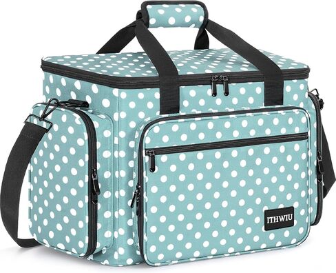 Sewing Machine Carrying Case with Multiple Storage Pockets Large Capacity, Universal Tote Storage Bag Compatible with Most Standard Singer, Brother, Janome, Black in Saudi Arabia