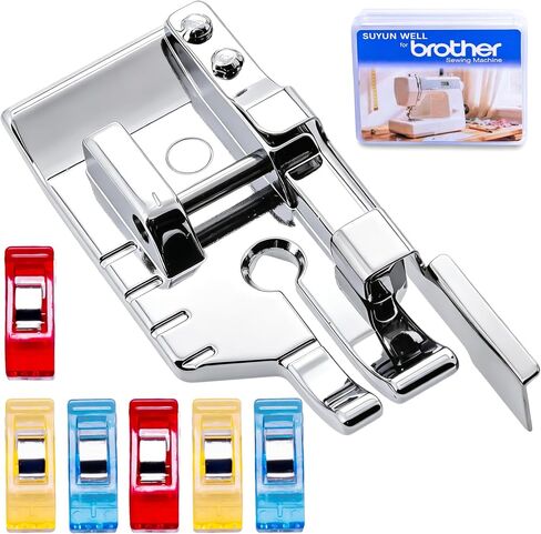 1/4 inch Snap On Foot w/Guide Quarter Inch Foot Quilting Patchwork Presser Foot for Brother,Singer,Janome,Kenmore,Babylock Etc Sewing Machines in Kuwait