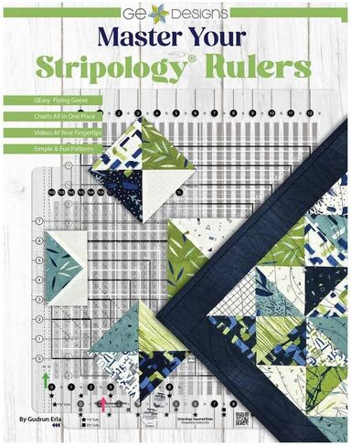GE Designs Master Your Stripology Rulers Book by Gudrun Erla in Saudi Arabia