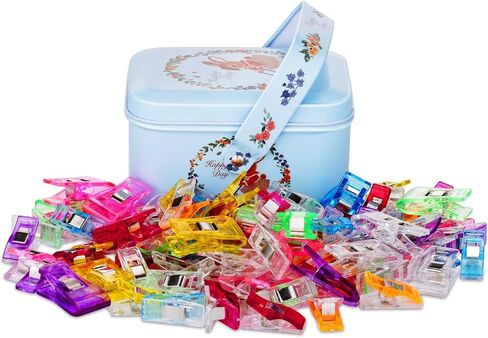 Sewing Fabric Clips with Tin Box,Sewing Notions for Quilting Supplies in Saudi Arabia
