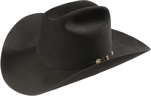 Stetson Black El Presidente 100X Fur Felt Men's Western Hat SFPRES-0140-07 in Kuwait