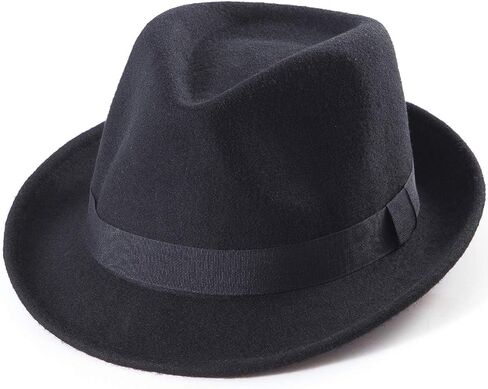Straw Fedora Hat Mens Fedora Hats for Men Trilby Hat Sun Hat Panama Hat Wool in Kuwait