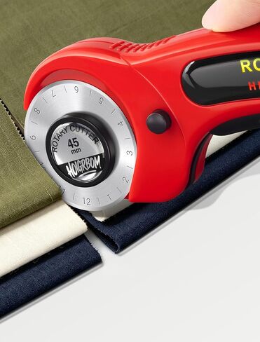 45mm Fabric Rotary Cutter with 5 Extra Blades, Ergonomic Handle in Saudi Arabia