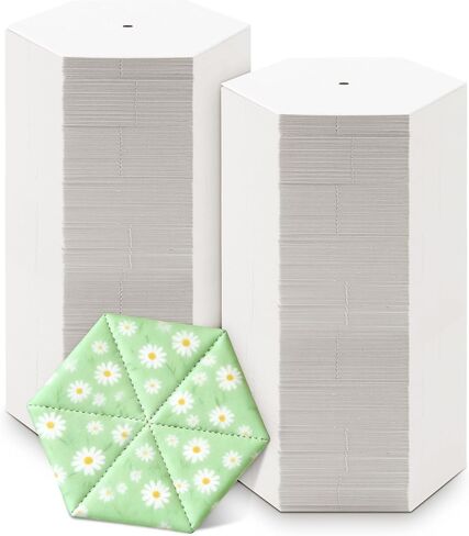 1200 PCS 1 Inch White Hexagon Paper Piecing Templates for Quilting in Kuwait