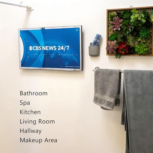 Soulaca ذكي 22 بوصة تعمل باللمس مرآة سحرية تلفزيون LED للحمام ATSC موالف واي فاي بلوتوث متكامل التلاشي (شاشة تعمل باللمس كاملة ومفتاح اللمس) in Kuwait