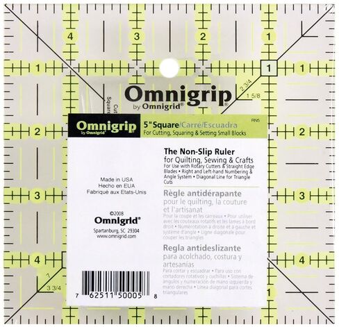 Omnigrip Non-Slip Rectangle Quilting Ruler, Cuts Two -1/2" x 12-1/2" Fabric in Saudi Arabia
