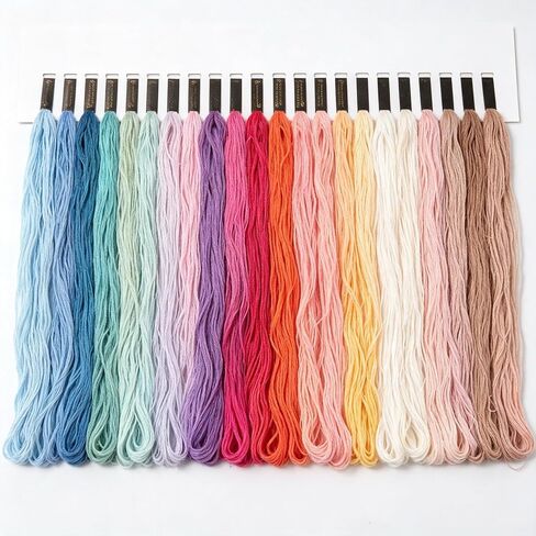 190 Skeins Rainbow Color Embroidery Floss Friendship Bracelet String Cross Stitch Embroidery Thread Cotton Floss Bracelet Yarn, Craft Floss in Saudi Arabia