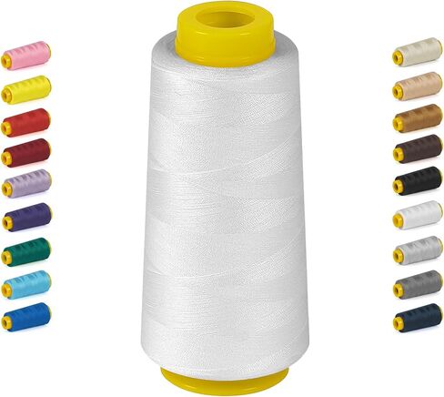 1800 Yards Serger Thread-Black, All Purpose Thread for Sewing in Saudi Arabia