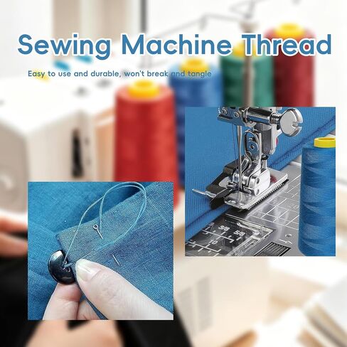 12 Pack 1800 Yards Serger Thread Cones, Each Spool,Sewing Thread in Saudi Arabia