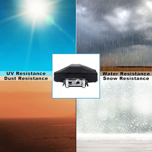 Winch Cover,Heavy Duty UV-resistant Waterproof Winch Protective Cover with Drawstring,Indoor/Outdoor Winch Accessories,Weather Resistant Dust Cover for Electric Winches up to 12000Lbs in Kuwait