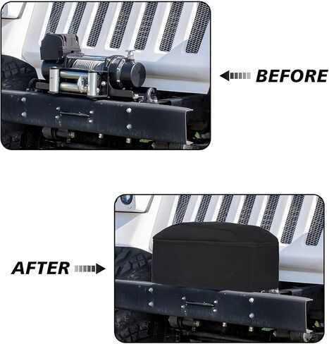 Winch Cover,Heavy Duty UV-resistant Waterproof Winch Protective Cover with Drawstring,Indoor/Outdoor Winch Accessories,Weather Resistant Dust Cover for Electric Winches up to 12000Lbs in Kuwait