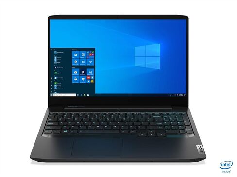 لينوفو نوت بوك للالعاب 3-15IMH05 81Y4002NUS بشاشة FHD 15.6 انش 1920×1080 ومعالج انتل كور i5 الجيل العاشر i5-10300H رباعي النواة 2.50GHz وذاكرة RAM 8GB وSSD 256GB لون اسود اونيكس in Kuwait