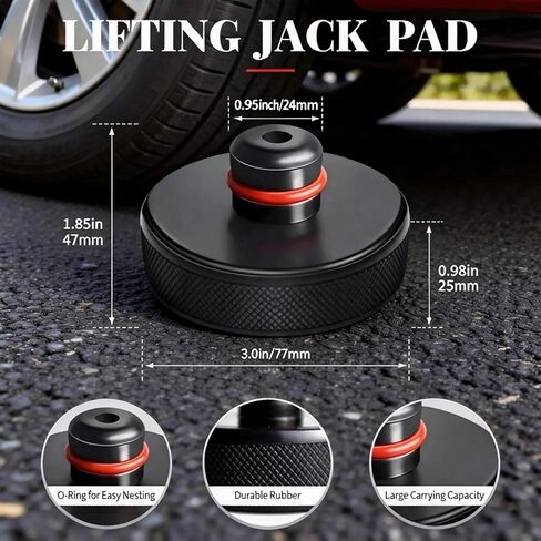 Lifting Jack Pad for Austin Built Tesla Model Y with 0.8 inch Jack pad Holes, 4 Pucks with a Storage Case in Kuwait