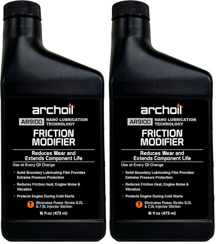 Archoil AR9100 Oil Additive (16oz) for All Vehicles - Powerstroke Cold Starts, Eliminates Injector Problems in Kuwait