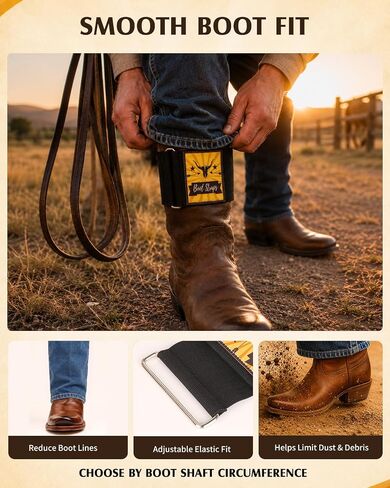 Cowboy Boot Straps, Adjustable Boot Shaft Cinch Strap for Smoother Jean Lines in Saudi Arabia