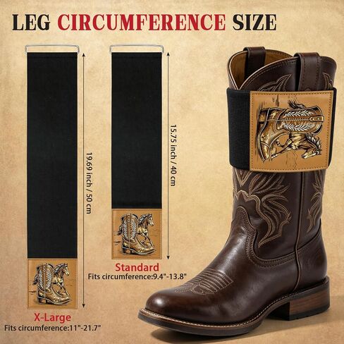 Boot Straps for Cowboy Boots, Hidden Elastic Boot Shaft Cinch Bands in Kuwait