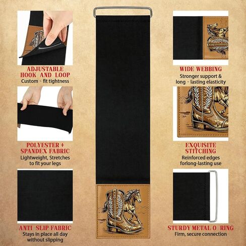Boot Straps for Cowboy Boots, Hidden Elastic Boot Shaft Cinch Bands in Kuwait