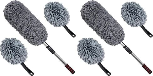 IPELY 2 Pack Super Soft Microfiber Car Dash Duster Brush for Car Cleaning Home Kitchen Computer Cleaning Brush Dusting Tool in Kuwait