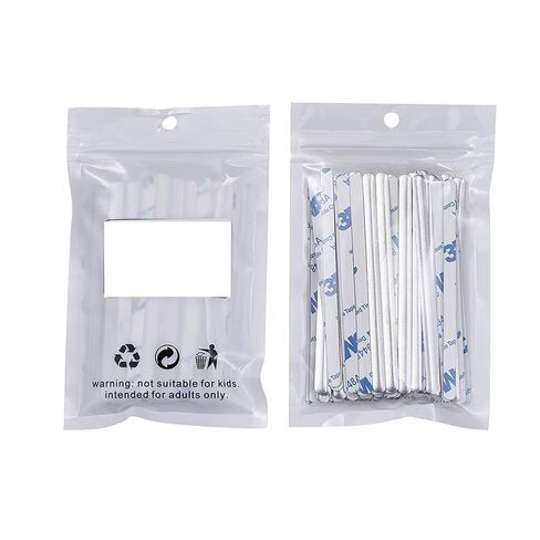 Airssory 100 Pcs Adhesive Metal Flat Aluminum Bar Strip Trimming One-Side Sticky Wire for Bridge Band Clip of Nose DIY Crafts Making Accessories - 3.3"-3.5" in Saudi Arabia