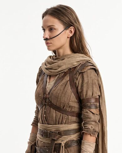 Nose Piece Costume for Halloween Desert Warrior Dress Up Black in Kuwait