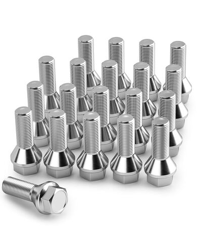 KSP M12X1.25 Wheel Studs Lug Nuts, Pack 20 pcs Shank Length 28mm Conical Seat 60 Degree Lug Bolts for 2015-2018 J-E-E-P Renegade, 2018-2019 Compass, 2014-2019 Cherokee and More Wheel Spacers in Kuwait