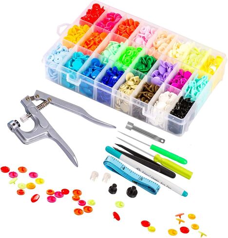LYNDA Snaps and Snap Pliers Set, 360 Sets T5 Plastic Buttons for Sewing and Crafting in Kuwait