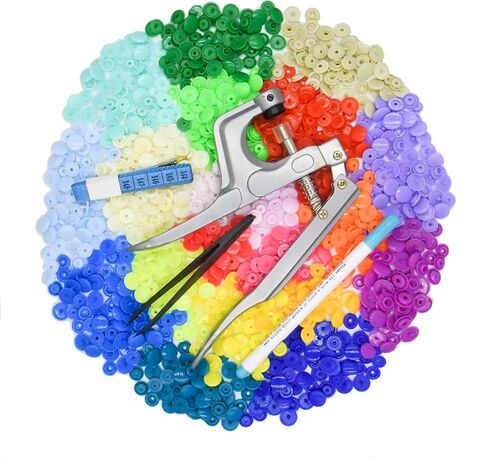 LYNDA Snaps and Snap Pliers Set, 360 Sets T5 Plastic Buttons for Sewing and Crafting in Kuwait