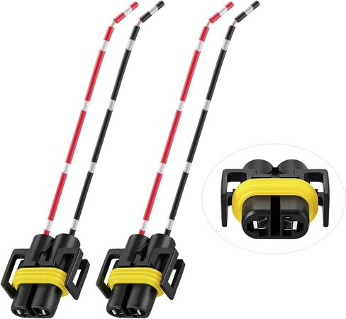 iBrightstar H11 H9 H8 880 881 Female Adapter Wiring Harness Sockets Wire for Headlights or Fog Lights in Kuwait