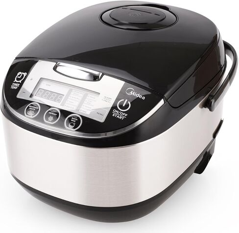 Midea Rice Cooker Slow Cooker Multi Cooker 10 Cup with Steamer Basket For Rice Food Vegetable Egg Automatic Keep Warm LED Digital Control in Saudi Arabia