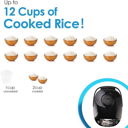 Midea Rice Cooker Slow Cooker Multi Cooker 10 Cup with Steamer Basket For Rice Food Vegetable Egg Automatic Keep Warm LED Digital Control in Saudi Arabia