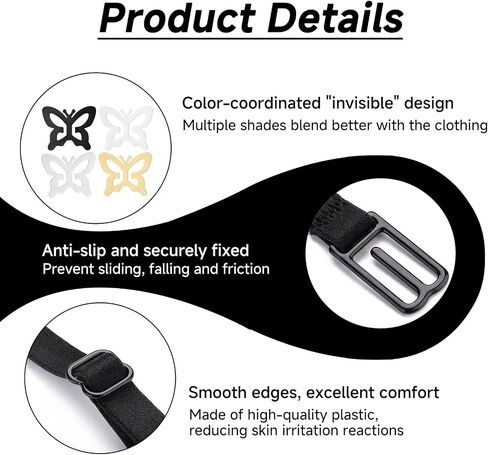 30 Pcs Bra Strap Clips, 6 Styles Bra Clips to Make Racerback in Saudi Arabia