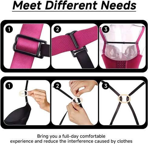 30 Pcs Bra Strap Clips, 6 Styles Bra Clips to Make Racerback in Saudi Arabia