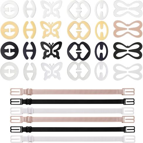 30 Pcs Bra Strap Clips, 6 Styles Bra Clips to Make Racerback in Saudi Arabia