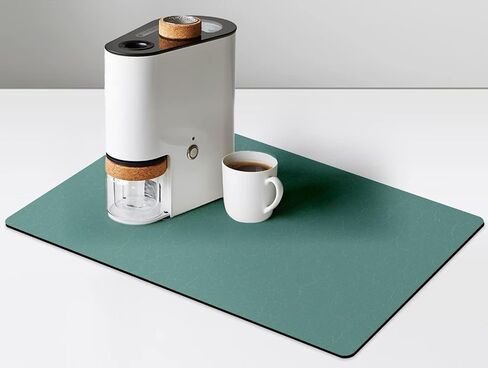 Golener Thick Mat for Coffee Maker,Water Collection Coffee Mat，No-Slip Mats for Small Appliances - Coffee Makers, Blenders, Stand Mixers,Juice Machine,etc, 23"x15" in Kuwait