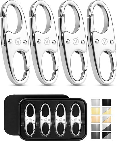 Vantamo Premium 4 Zipper Clips Anti Theft for Backpack, Luggage & Purse, Pull Replacement Zipper Locks, Purse Clip for Travel in Saudi Arabia
