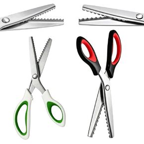 Pinking Shears Set 2 Pack, Scalloped and Zig Zag Fabric Scissors, 9.5 Inch in Saudi Arabia