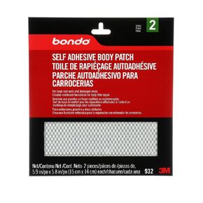 Bondo Self-Adhesive Body Patch, For Large Rust-Outs and Damaged Areas, 2 Patches, 5.9 in x 5.8 in, 2 Patches in Kuwait