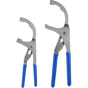 WORKPRO Oil Filter Wrench Set, 9" & 12" Adjustable Oil Filter Pliers Oil Filter Removal Tools, Ideal for Engine Filters, Cars, and Trucks, 2-piece in Saudi Arabia