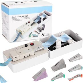 Bias Tape Maker Machine with 6 Different-Sized Tips for Sewing & Quilting in Saudi Arabia