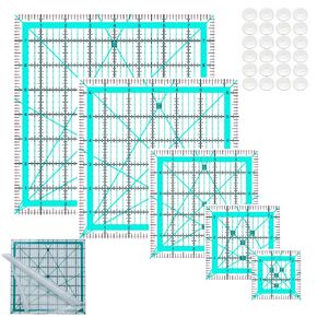 Quilting Rulers,5 Quilting Square Rulers(2.5",3.5", 5", 6", 8"),Quilting Rulers and Templates in Saudi Arabia