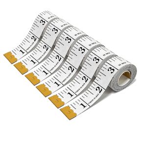 3 Pack Soft Measuring Tape for Body ,Double Scale Fabric Craft Tape Measure Sewing Tailor Cloth Flexible Ruler for Weight Loss 60 inch/150cm,White in Kuwait