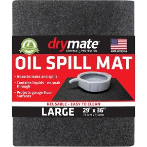 Drymate Garage Floor Mat, (20' x 7'4"), Protects Surfaces, Transforms Garage, Absorbent, Waterproof, Durable (USA Made) (Charcoal) (Includes Double Sided Tape) in Kuwait
